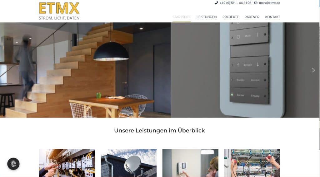 HGD Media GmbH Webdesign Referenzen für Elektrikerbetriebe
