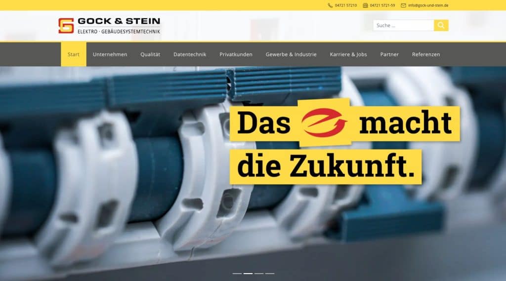 HGD Media GmbH Webdesign Referenzen für Elektro