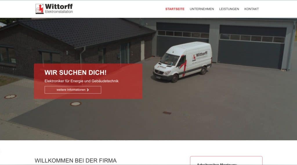 HGD Media GmbH Webdesign Referenzen für Elektroinstallation